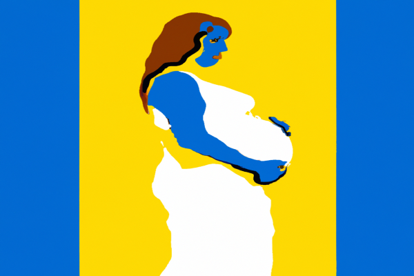A colourful illustration of someone using Folic Acid for Pregnancy